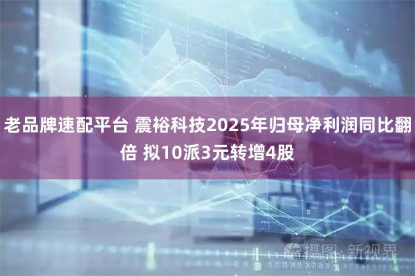 老品牌速配平台 震裕科技2025年归母净利润同比翻倍 拟10派3元转增4股